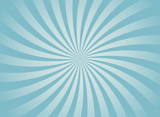 Sunlight wide horizontal background. Bright blue color burst background.
