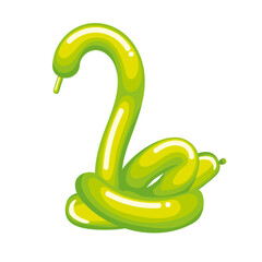 green snake balloon