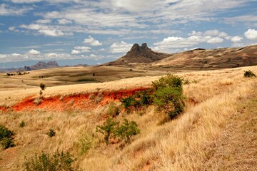 View of Ihorombe plateau. Madagascar. Africa.