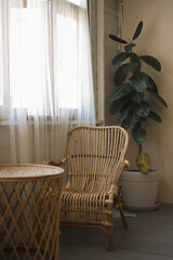 Interior design of living area