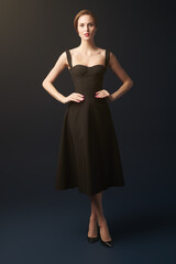 Fototapeta premium black dress for cocktail