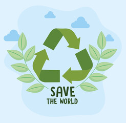 Save the world banner