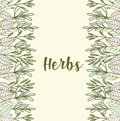 herbs branches leaves