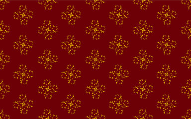 Golden yellow pattern on red background Contemporary Abstract Stilmod Pattern Design For fabric patterns and more