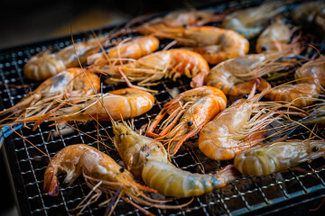 shrimp on a grill