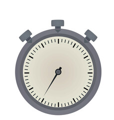 Analog stopwatch isolated. vector illustration