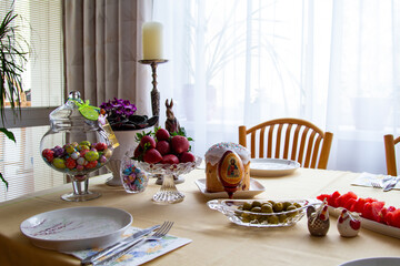 Table decoration for the holiday. 