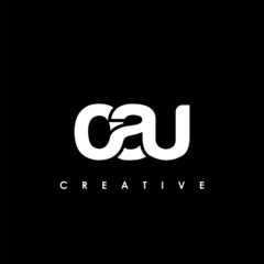 Fototapeta premium OAU Letter Initial Logo Design Template Vector Illustration