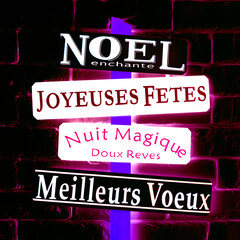 noël pancarte écriteau