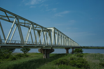 JR鹿島線、利根川を渡る橋