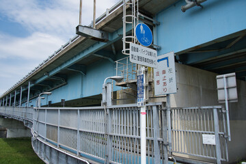 利根川橋,連絡通路