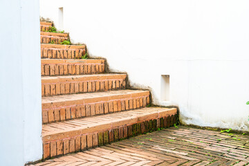ourdoor brick stair step