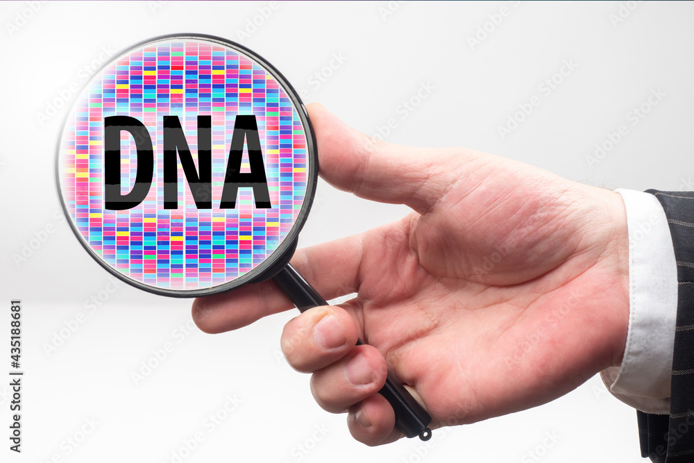 Poster combinatoricity of genes. the genetic scheme of dna. genome data. visualization of the genetic seque