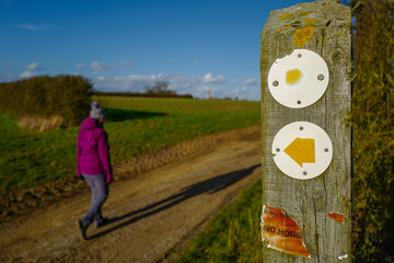 The countryside fences and public footpaths in the UK provide a network of routes for walkers 