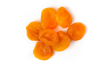 Dried apricot salted on a fucking background. Top view