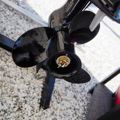 new outboard motor or boat motor propeller 
