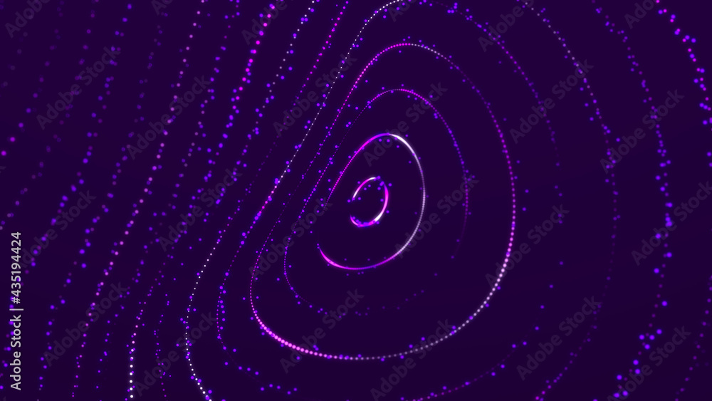Aufkleber sci-fi background. digital wave with many particles. big data visualization. template for festive pr