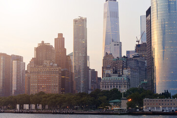 Fototapeta na wymiar New York city skyline. USA