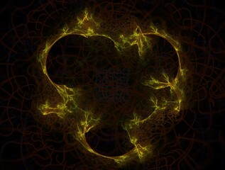 Imaginatory fractal background generated Image