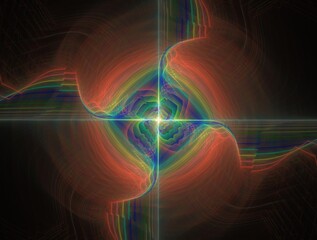 Imaginatory fractal background generated Image