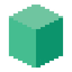 3D Cube Render (Pixelated)