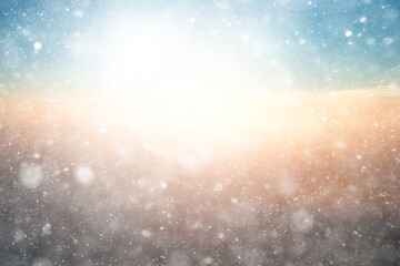 abstract snow background sky snowflakes gradient