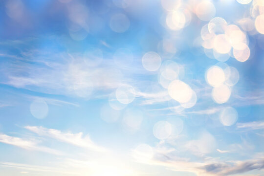 Clouds bokeh abstract bright summer wallpaper nature sky