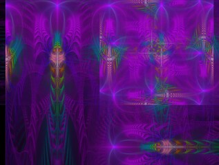Imaginatory fractal background generated Image