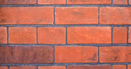 Obraz premium wide 4K red brick wall background