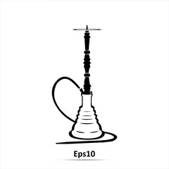 Hookah, Shisha icon. Vector illustration. Eps10