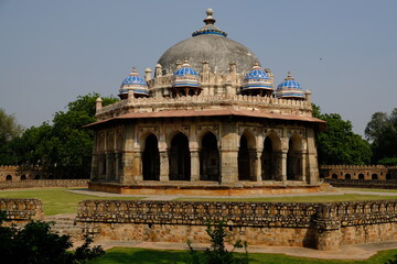 India Delhi - Humayun tomb park Isa Khan Tomb
