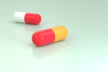 3d rendering healthy and medicine design