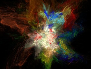 Imaginatory fractal background generated Image