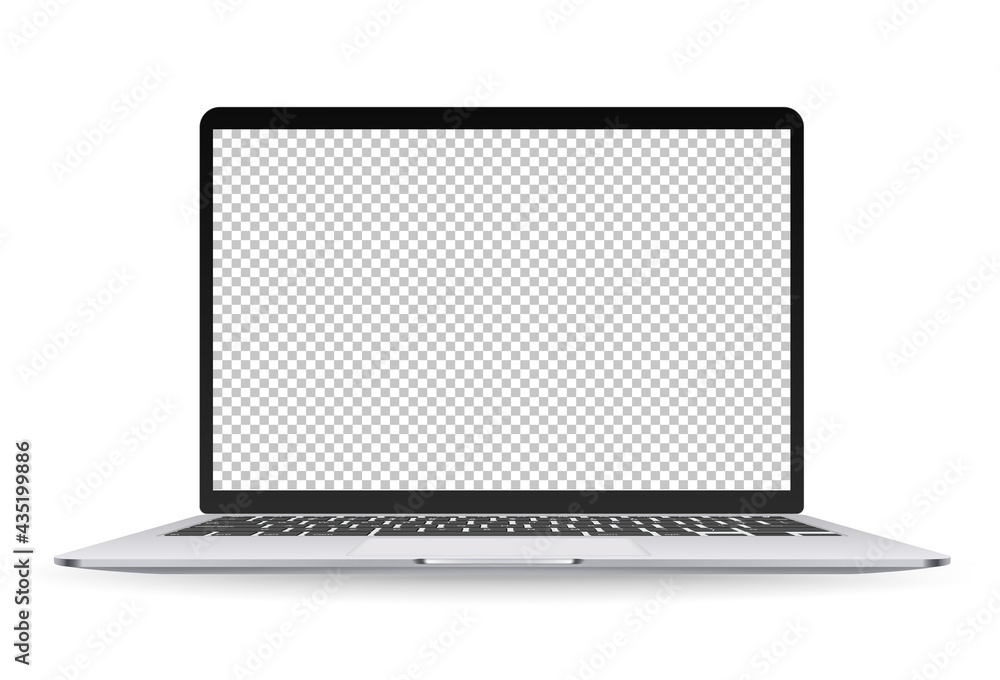 Poster Modern personal computer monitor with empty screen. You can place your design