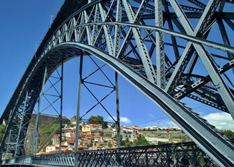 Dom Luis I bridge in Porto - Portugal 