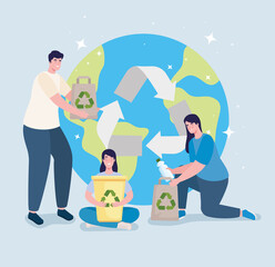 People recycling design