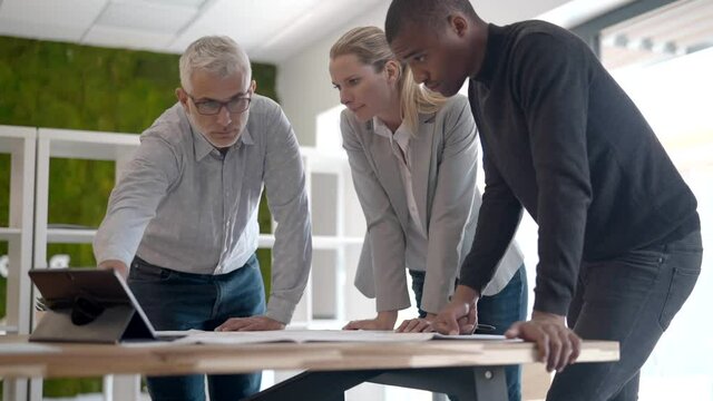 Architects in a work meeting 