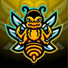 Stinger mascot esport logo design