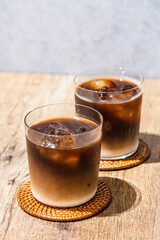 アイスカフェオレ　カフェオレ　カフェラテ