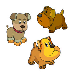  Dog , In the world of animals, nature. Vector image of animals in color.