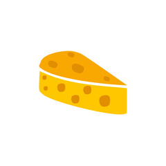 Cheese slice logo design template