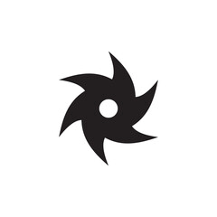 Ninja dart logo design template