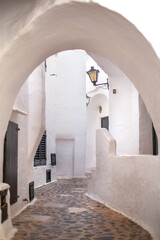 village on the Mediterranean coast with white houses
