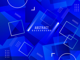 Abstract geometric blue modern shape pattern background