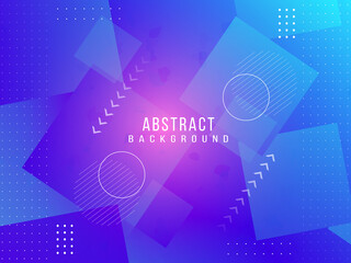 Abstract geometric blue modern shape pattern background