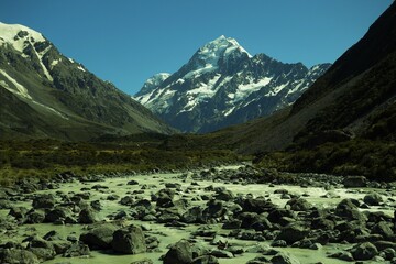 Glacial river of Mt Cook