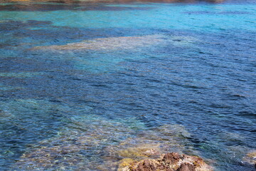 different blue waters