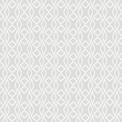 Monochrome background pattern with simple decorative ornament on a gray background, wallpaper. Seamless pattern, texture. Vector graphics