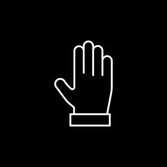 Hand touch icon isolated on white background. Gesture symbol modern, simple, vector, icon for website design, mobile app, ui. Vector Illustration