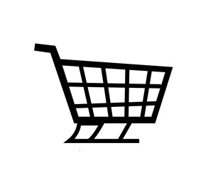 Shopping cart icon vector design, shopping place symbol